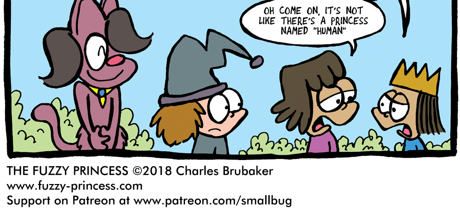 The Fuzzy Princess - Episode 231, Page 1: 2018-03-09-All in the name